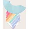 Playa Del Rey Rainbow One Shoulder Ruffle - One Pieces - 1 - thumbnail