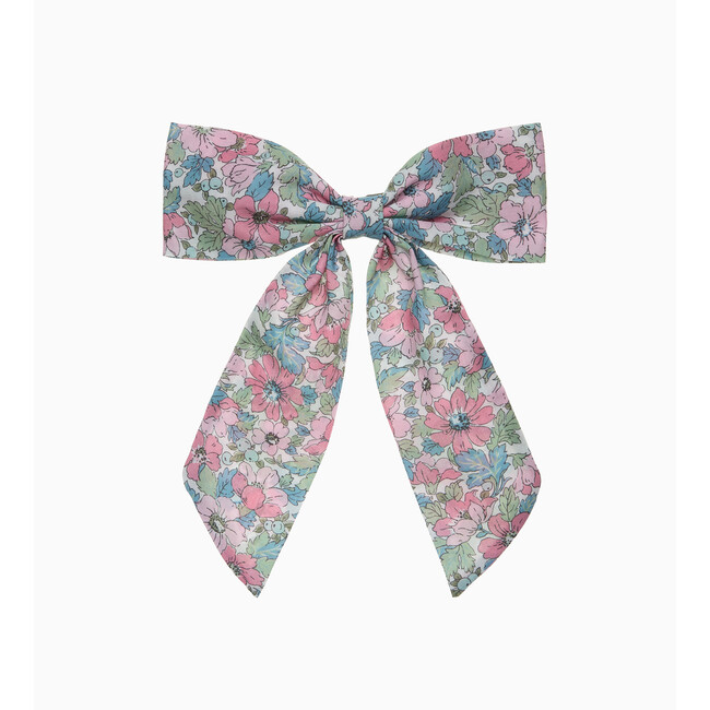 Liberty Dahlia Bow With Tails, Pink Dahlia