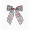 Liberty Dahlia Bow With Tails, Pink Dahlia - Hair Accessories - 2