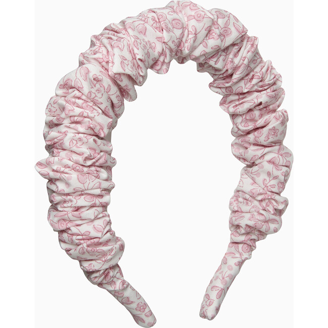 Catherine Scrunchie Headband, Pink Floral