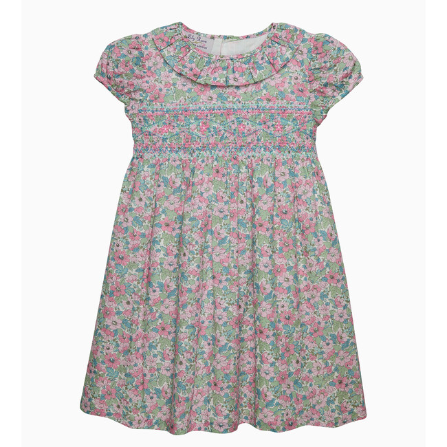 Dahlia Smocked Dress, Pink Dahlia