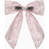 Catherine Hair Bow With Tails Pink Floral - Hair Accessories - 2