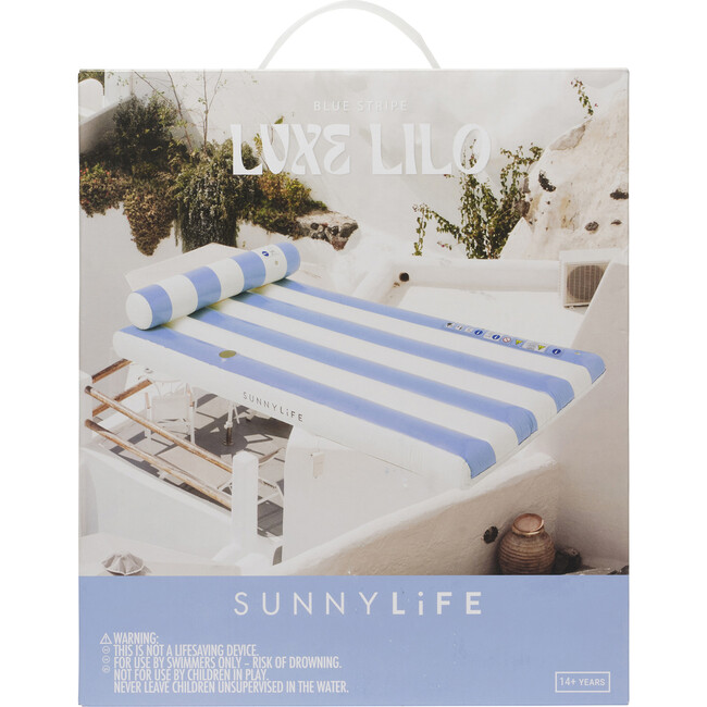 Luxe Lilo, Blue Stripe