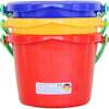 Small Sand Pail 3 Pack (1 red, 1 blue, 1 yellow) - Water Toys - 1 - thumbnail
