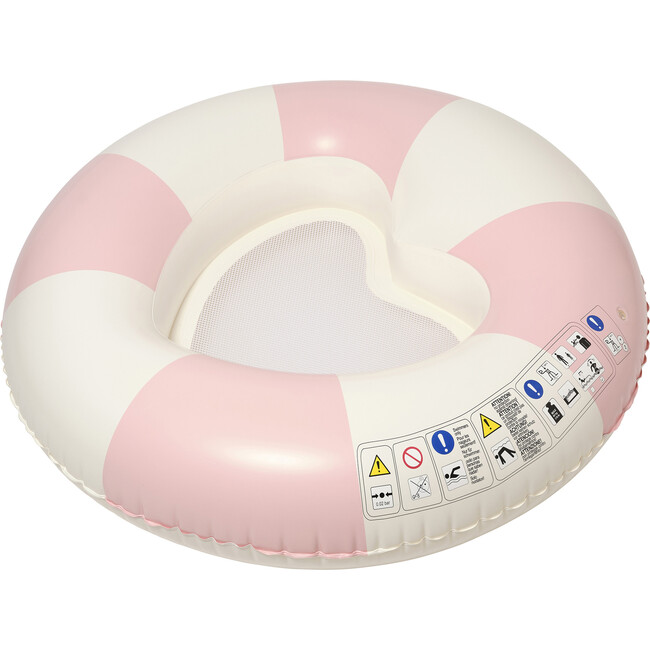 Luxe Tube Pool Ring: Stole My Heart, Pink Stripe - Pool Floats - 5