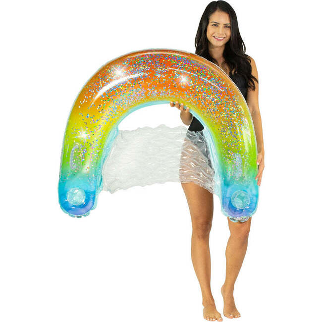 Rainbow Collection Glitter Sun Chair - Rainbow Haze - Pool Floats - 1