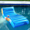 Good Vibes Deluxe Inflatable Pool Chaise Lounger with Drink & Phone Holder - Pool Floats - 1 - thumbnail