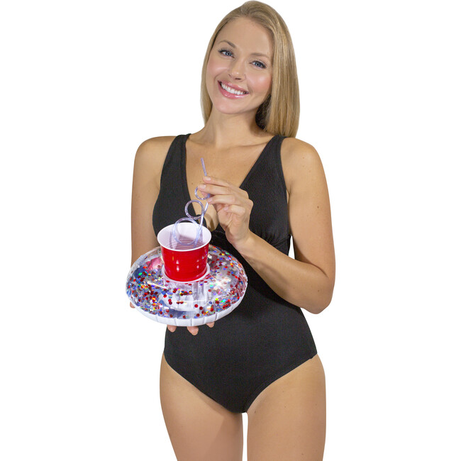 Stars & Stripes Glitter Drink Float 2-Pack, Multi