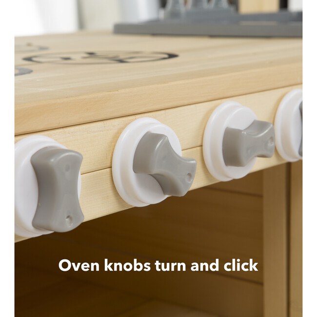 Wooden Mud Kitchen Sensory Play Station with Metal Accessories - Water Toys - 5