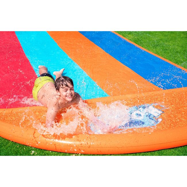 H2OGO! 16' Quadruple Inflatable Water Slide with Splash Landing