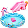 Spray N Splash Unicorn Pool w/ Inflatable Water Slide - Pool Toys - 3