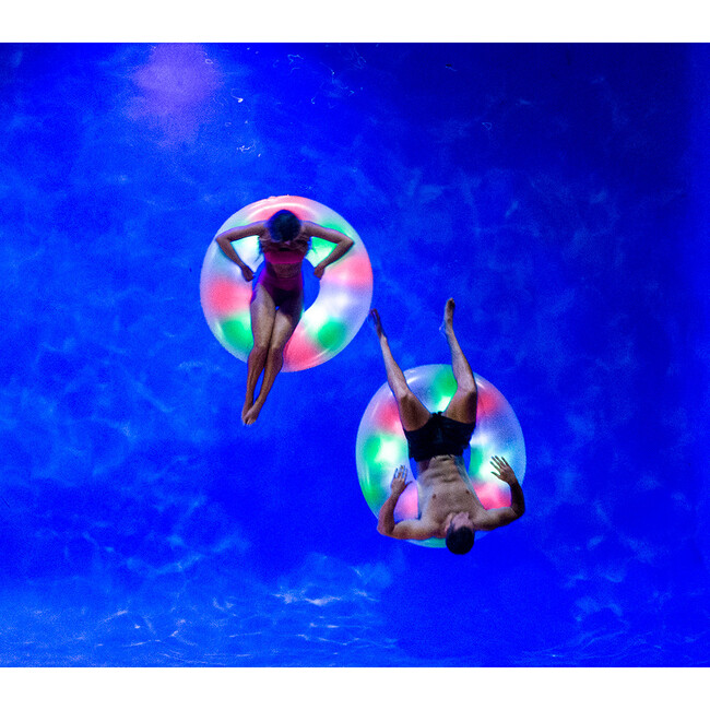 Illuminated LED 48" Jumbo Beach & Pool Tube, Multi - Pool Floats - 3