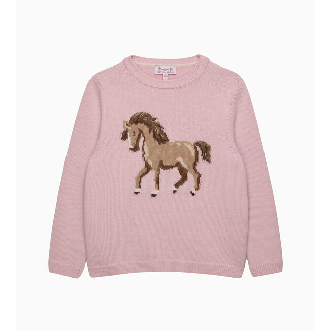 Grace Horse Jumper, Pale Pink