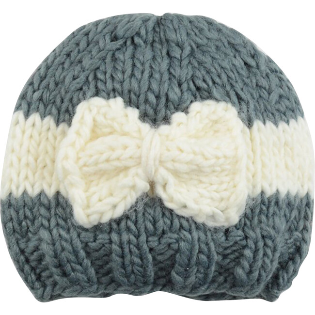 Sabrina Bow, Gray with Cream