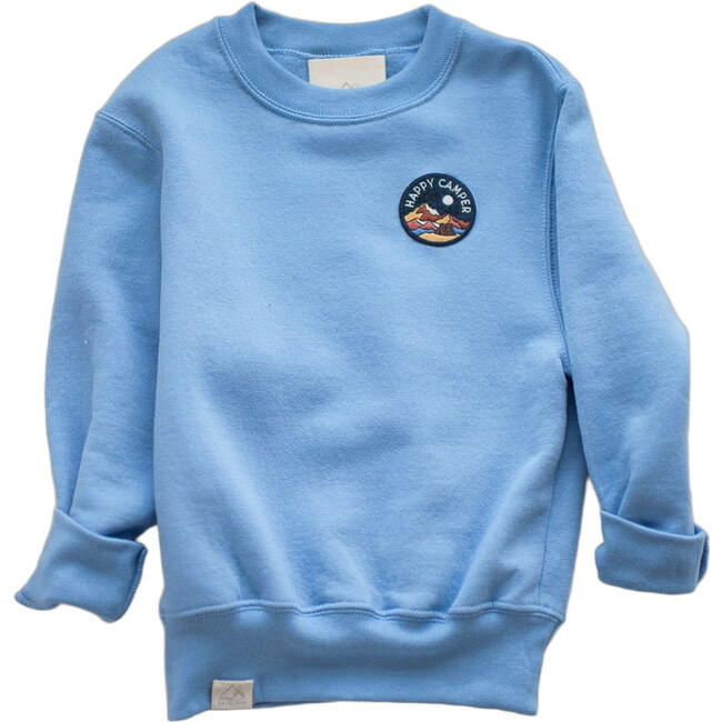Happy Camper Sweatshirt, Sky Blue