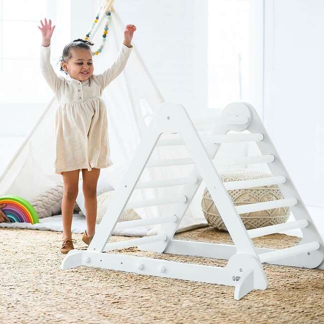 Learn 'N Climb Triangle - Knock Down, Soft White - Activity Gyms - 3