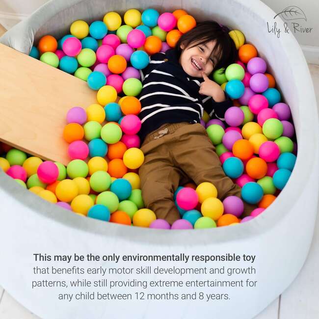 Little Ball Pit, grey/rainbow - Ball Pits - 2