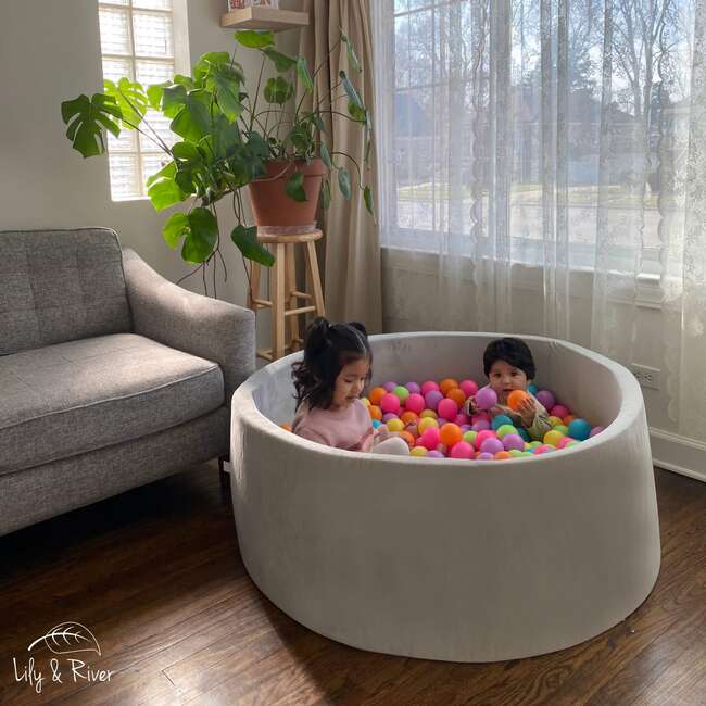 Little Ball Pit, grey/rainbow - Ball Pits - 3