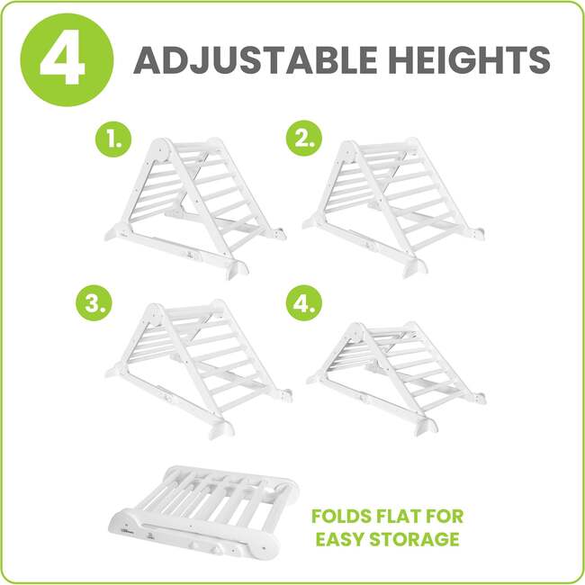 Learn 'N Climb Triangle - Knock Down, Soft White - Activity Gyms - 4