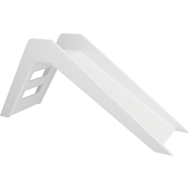 Modern Wooden Indoor Slide, White - Role Play Toys - 1