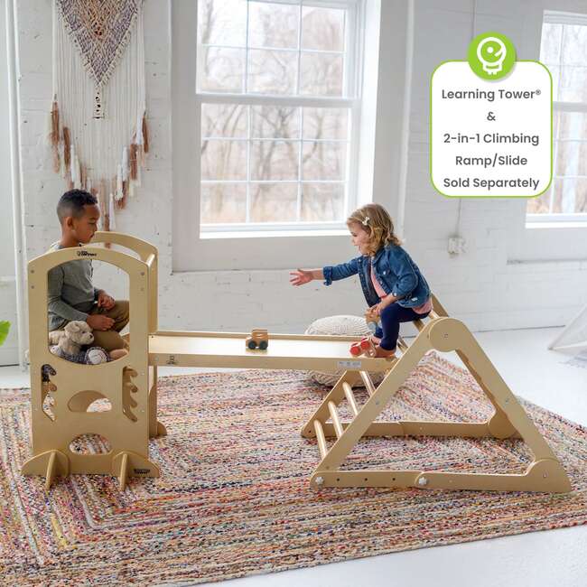 Learn 'N Climb Triangle - Knock Down, Natural - Activity Gyms - 5