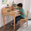 Avalon Wooden Children's Desk with Hutch, Chair and Storage - Natural - Desks - 2