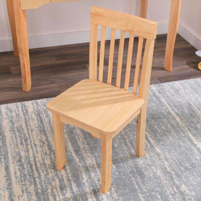 Avalon Wooden Children's Desk with Hutch, Chair and Storage - Natural - Desks - 5