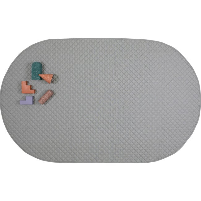 Playmat Oval, Grey - Playmats - 1