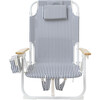 Luxe Beach Chair: The Resort, Coastal Blue - Accent Seating - 3