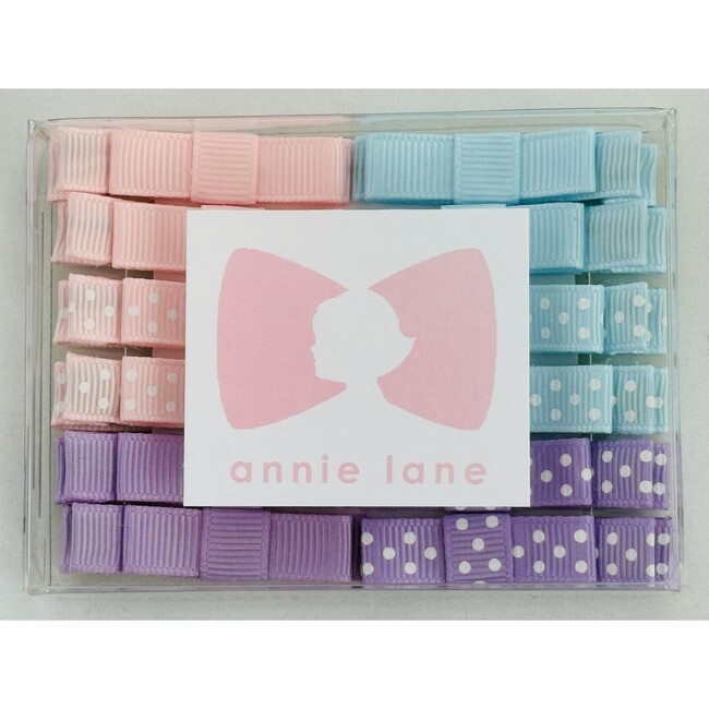 Twelve Bows Box Set, Pink/blue/lavender pairs
