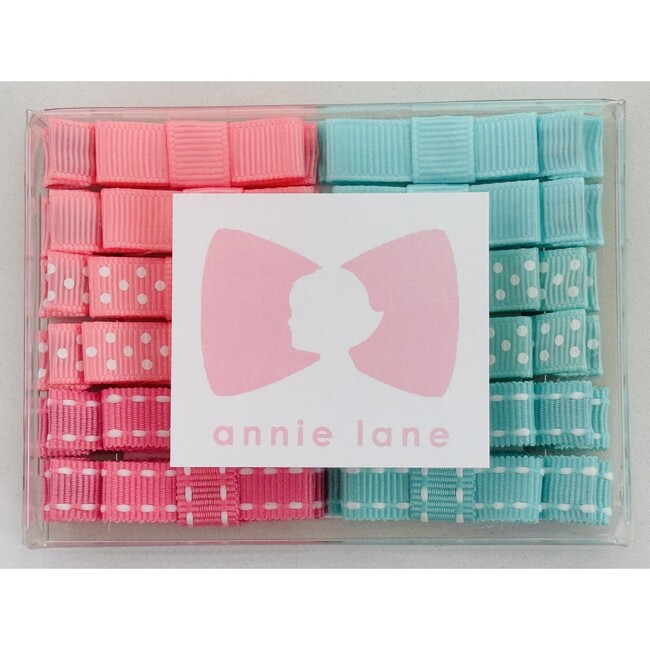 Twelve Bows Box Set, Pink/teal pairs