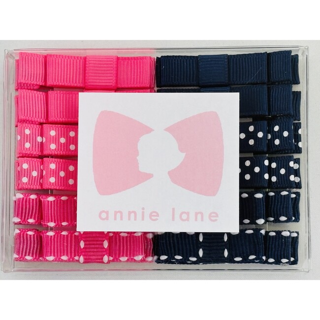 Twelve Bows Box Set, Pink/navy pairs