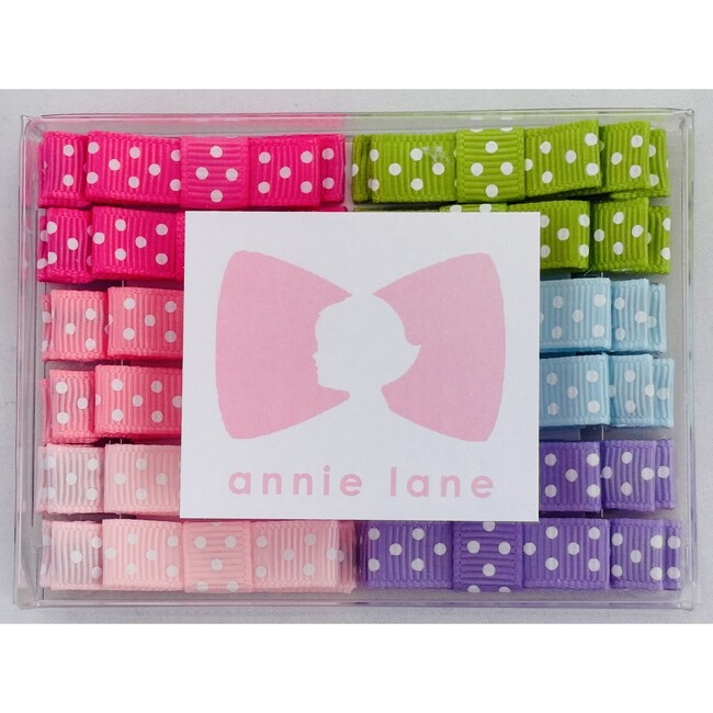 Twelve Bows Box Set, Pastel polka dot pairs