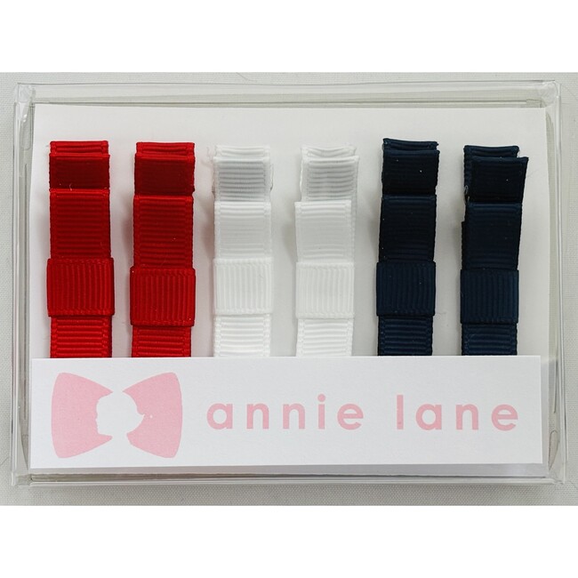 Six Bows Box Set, Red, White & Blue Solid