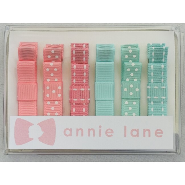Six Bows Box Set, Pink/teal pairs