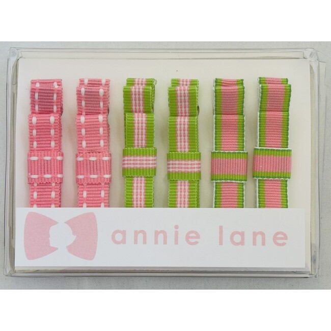Six Bows Box Set, Pink/green pairs