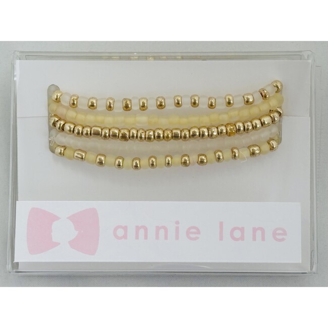 Set of Five Bracelets, Gold