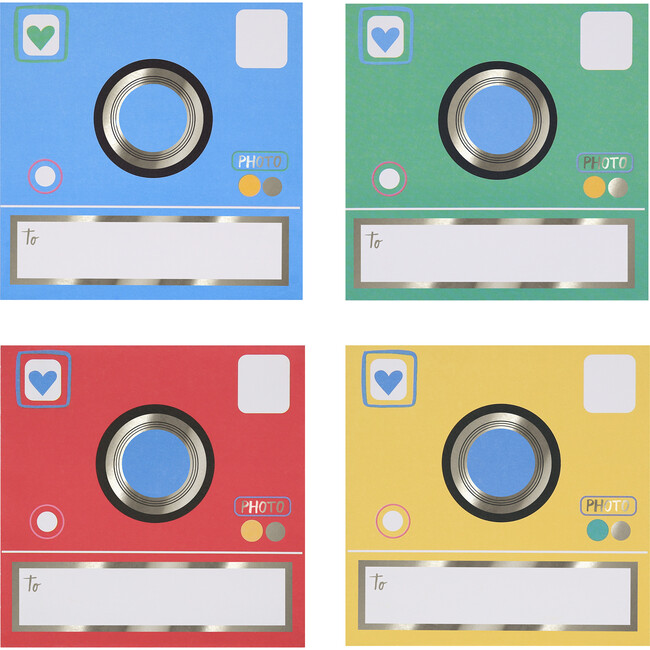 Instant Camera Kids Valentine's Cards & Stickers Set - Paper Goods - 4