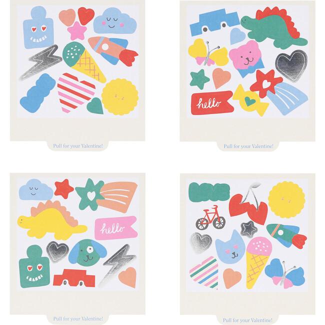 Instant Camera Kids Valentine's Cards & Stickers Set - Paper Goods - 5