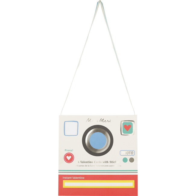 Instant Camera Kids Valentine's Cards & Stickers Set - Paper Goods - 6