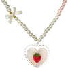 Sweetheart Strawberry Shimmer Necklace - Necklaces - 1 - thumbnail