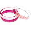 Bows Shimmer Pink Bangles - Bracelets - 1 - thumbnail