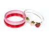 Strawberry Pink Shades Checkered Bangles - Bracelets - 1 - thumbnail
