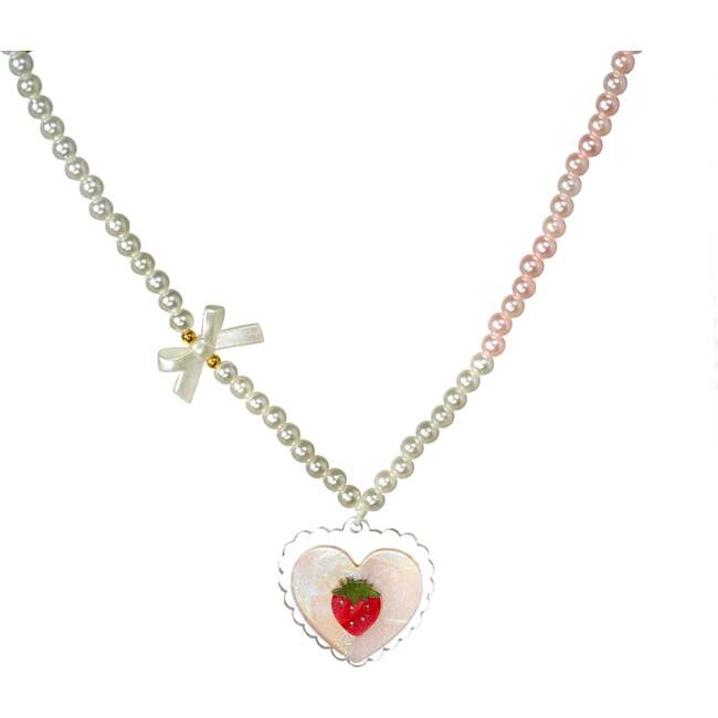 Sweetheart Strawberry Shimmer Necklace