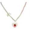 Sweetheart Strawberry Shimmer Necklace - Necklaces - 2
