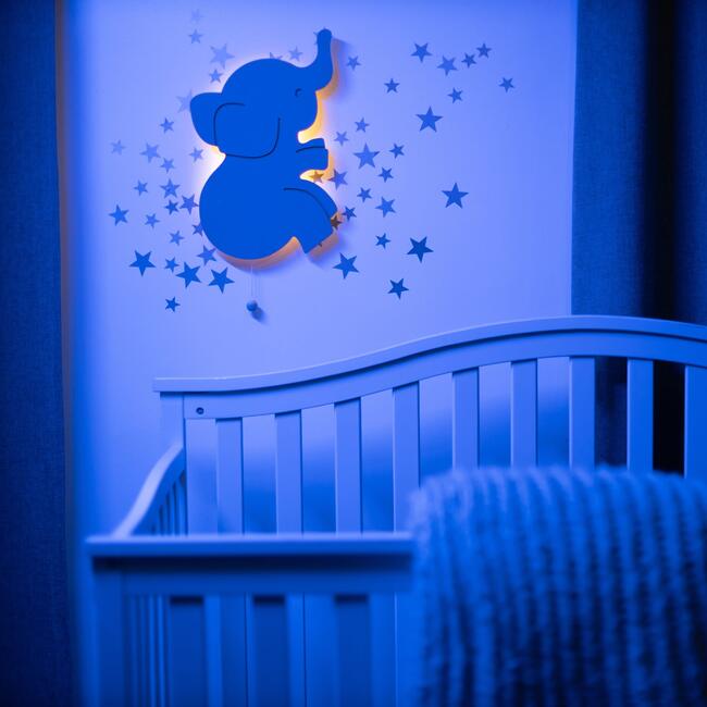 Illuminating LED Wall Lamp, Elephant Solo