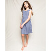 Amelie Nightgown, Navy Gingham - Nightgowns - 2