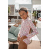 Two Piece Rashguard, Roses And Stripes - Two Pieces - 3