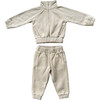 Fleece Zip Set Beige - Mixed Apparel Set - 1 - thumbnail