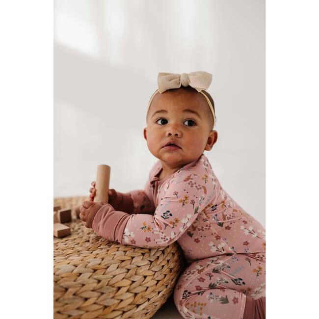 Long Sleeve Zip Romper Botanical - Rompers - 3